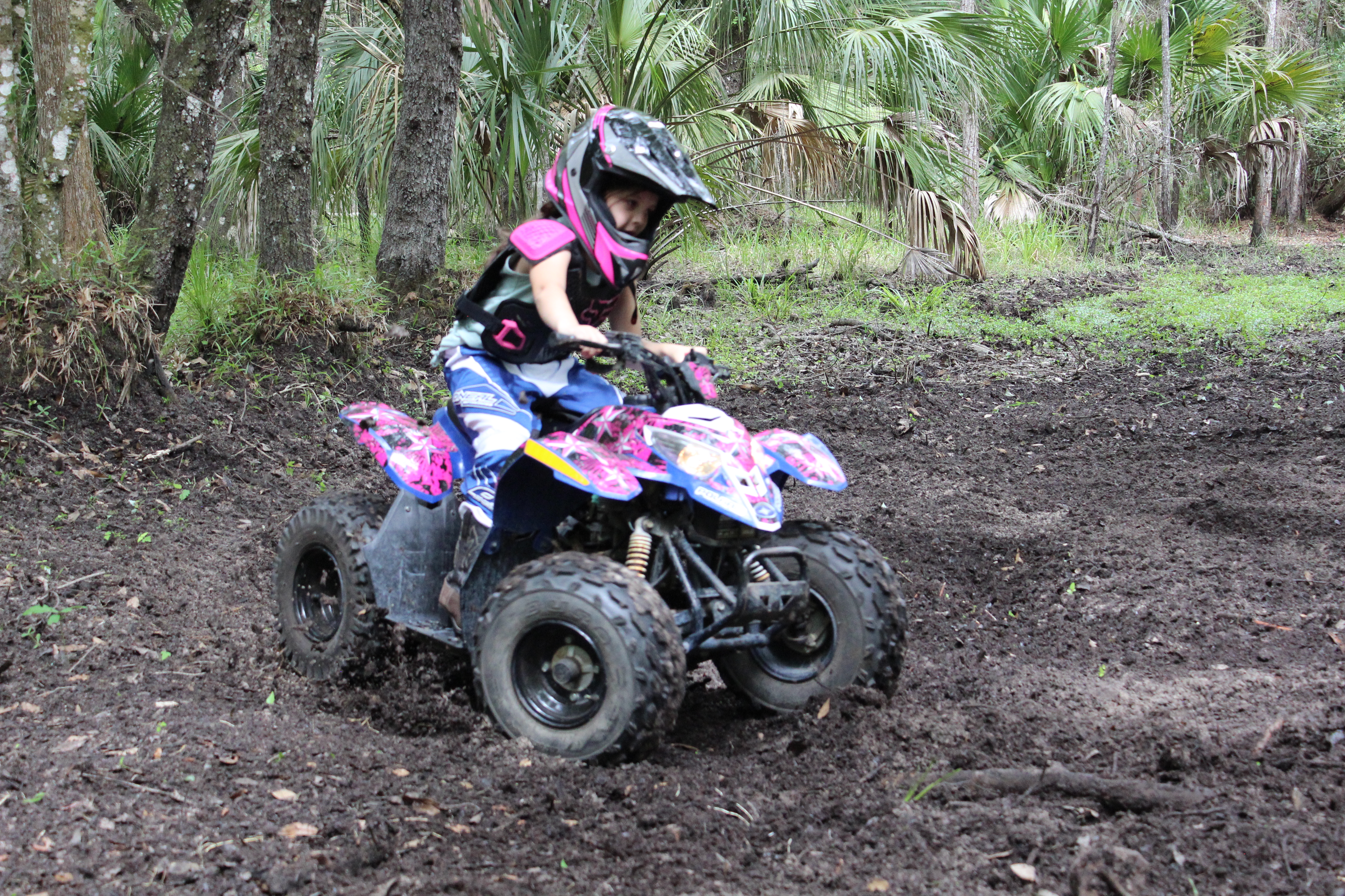 Sophie posing with outdoor gear